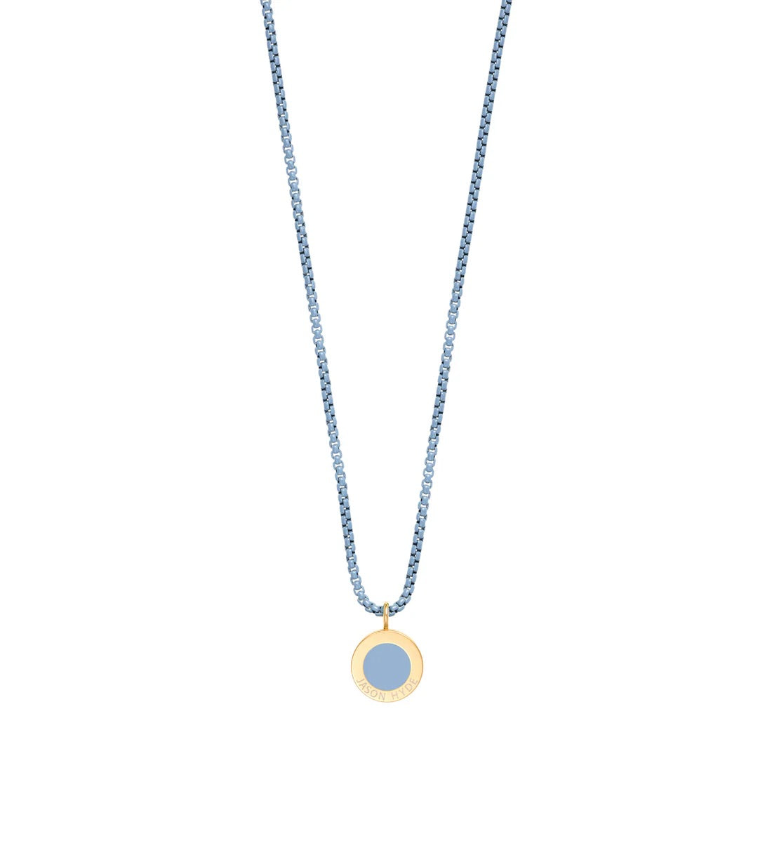 OCEAN POWDER BLUE CHAIN NECKLACE
