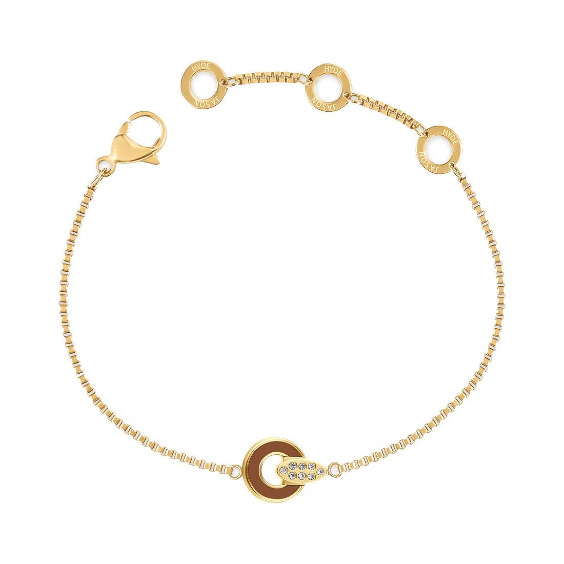 NEREIDA NUTSHELL BRACELET WITH ZIRCONIA GOLD
