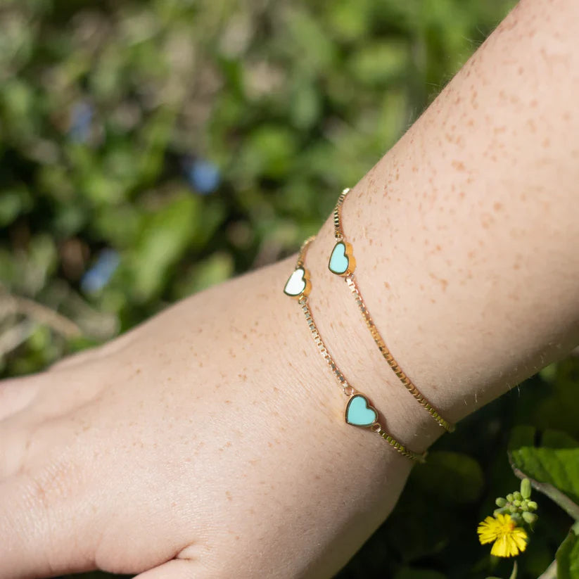 AMARE TURQUOISE CHIP BRACELET