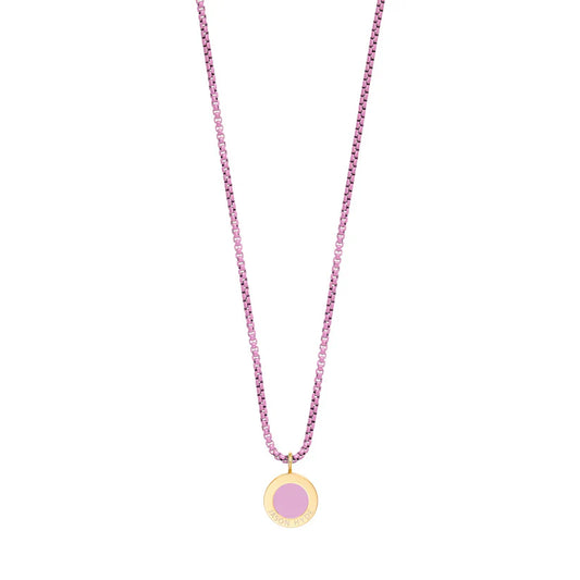 OCEAN FONDANT PINK CHAIN FONDANT PINK CHIP NECKLACE
