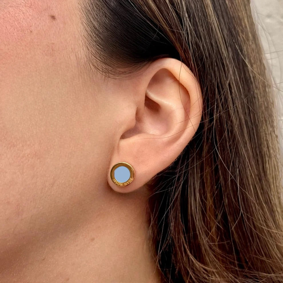 OCEAN POWDER BLUE CHIP EARRINGS