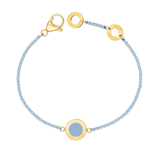 OCEAN POWDER BLUE CHAIN POWDER BLUE CHIP BRACELET
