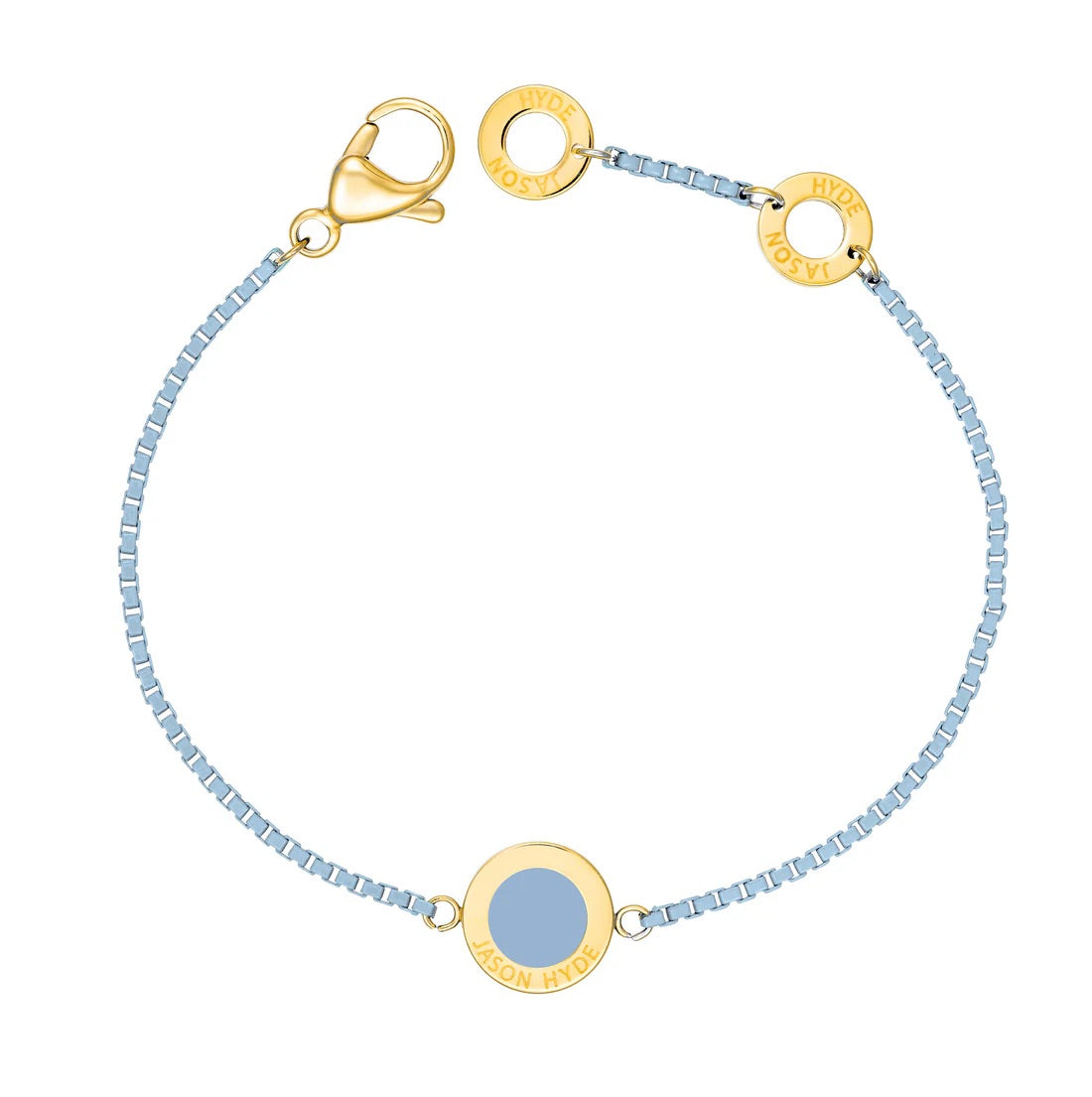 OCEAN POWDER BLUE CHAIN POWDER BLUE CHIP BRACELET