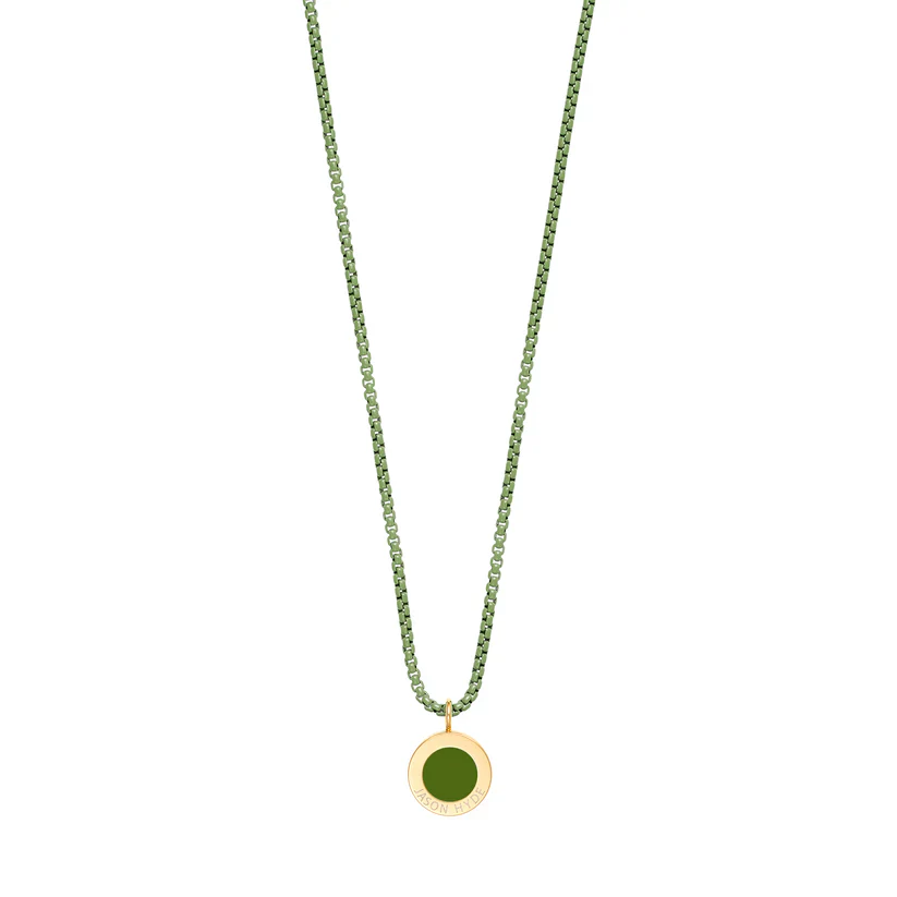 OCEAN OLIVE GREEN CHIP OLIVE GREEN NECKLACE