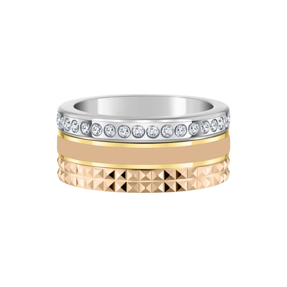 WEWA TUBE BEIGE CHIP WITH ZIRCONIA RING