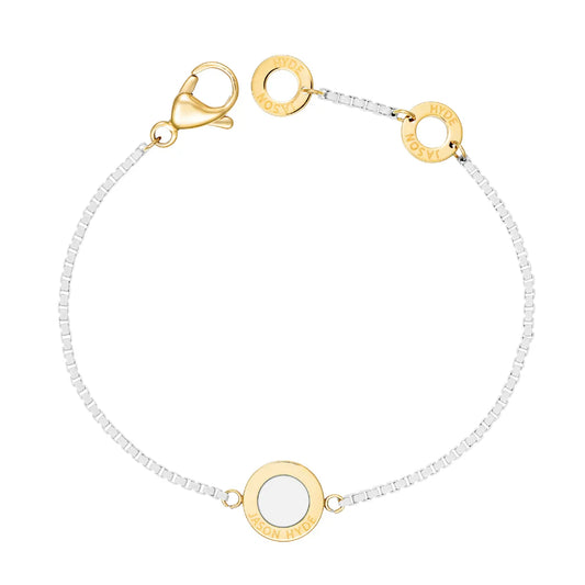 OCEAN WHITE CHAIN WHITE CHIP BRACELET