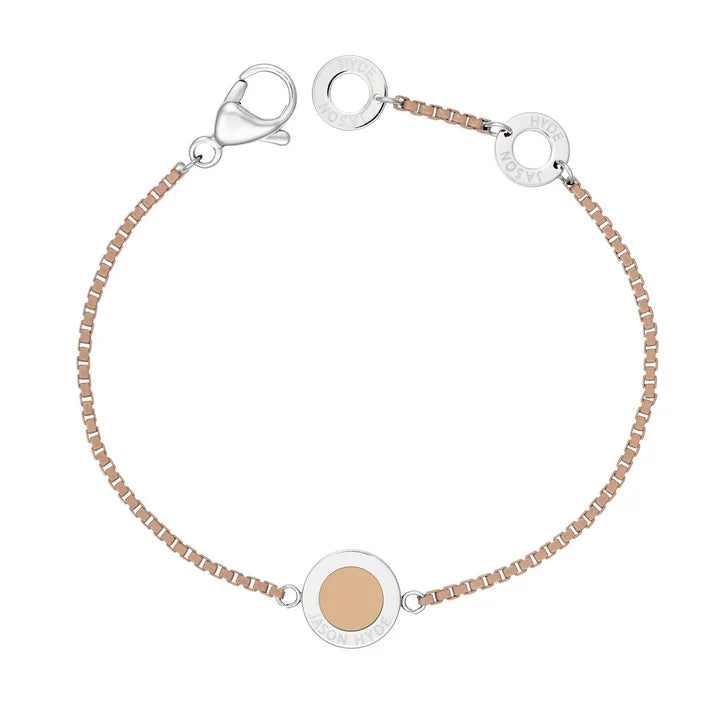 OCEAN BEIGE CHAIN BEIGE CHIP BRACELET