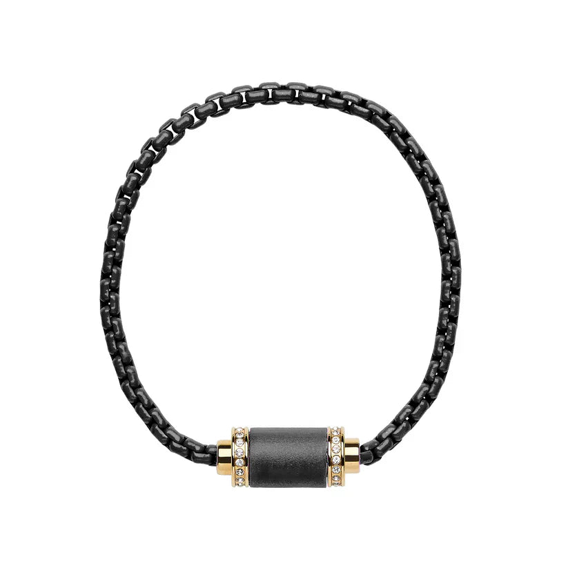 THALASSA BLACK CHAIN BLACK CHIP WITH ZIRCONIA MAGNET