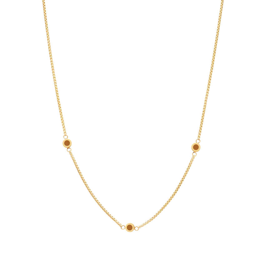 NEW WAVE NUTSHELL 3 CHIPS NECKLACE