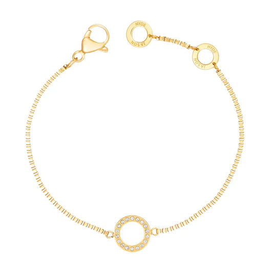 OCEAN WHITE CHAIN WHITE CHIP WITH ZIRCONIA BRACELET