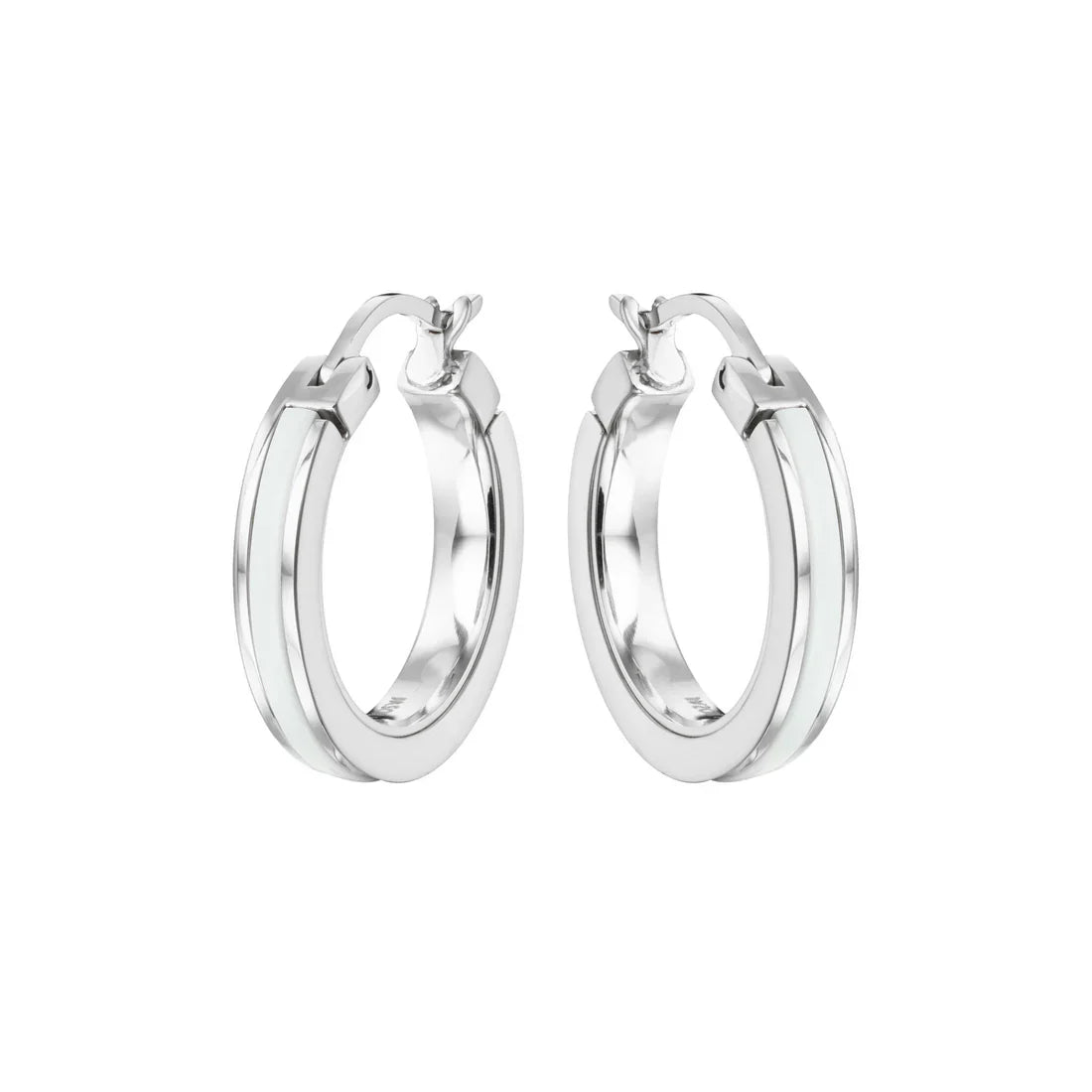 WEWA SINGLE WHITE HOOPS SILVER