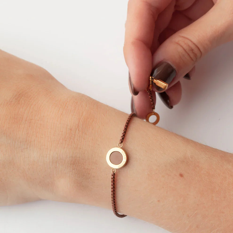 OCEAN NUTSHELL CHAIN NUTSHELL CHIP BRACELET