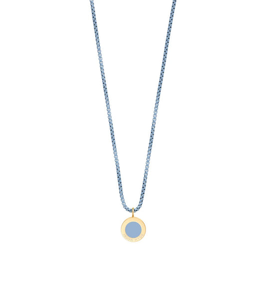 OCEAN POWDER BLUE CHAIN NECKLACE