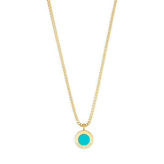 OCEAN TURQUOISE CHIP NECKLACE GOLD