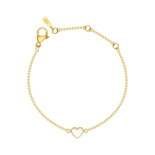 AMARE WHITE CHIP BRACELET GOLD