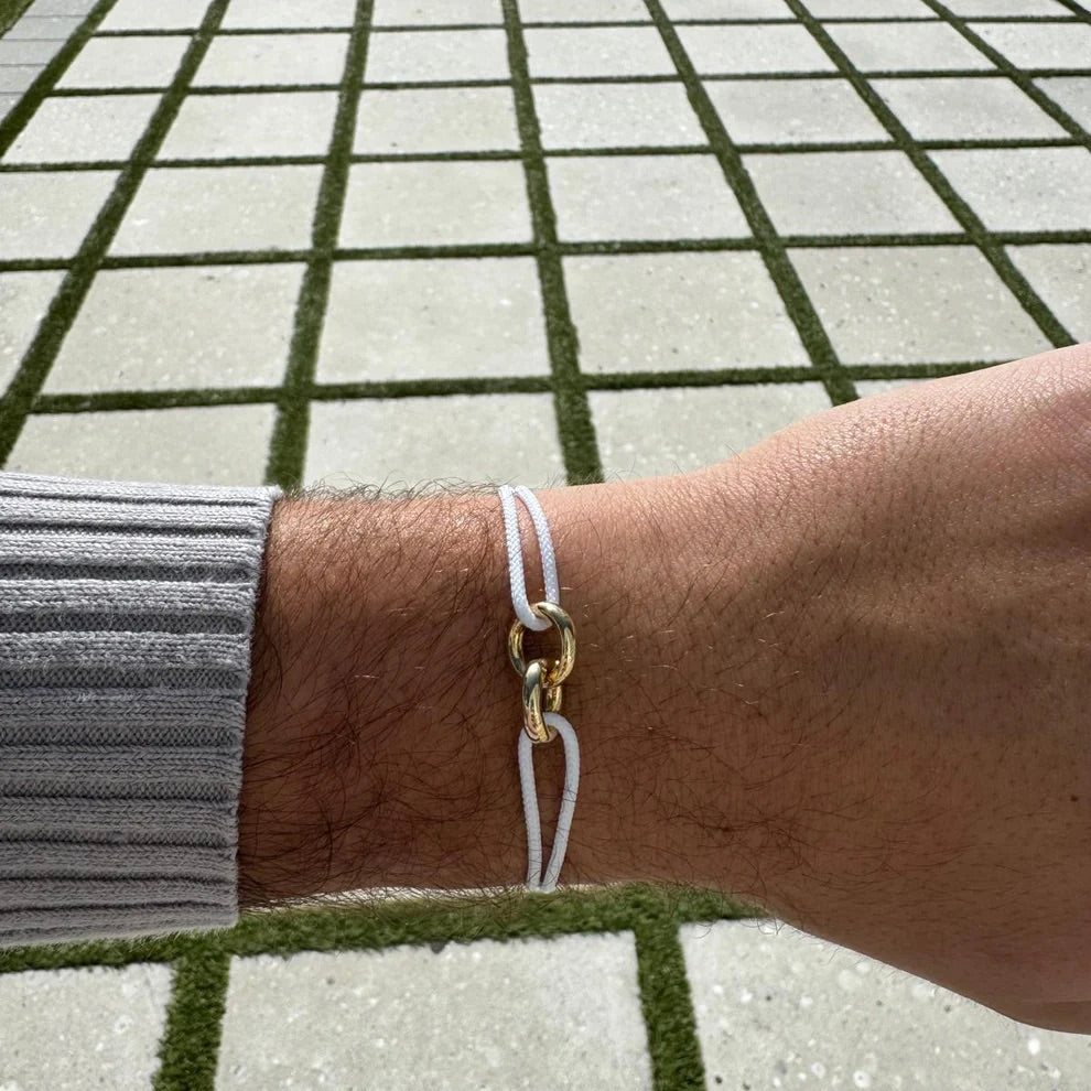 BRACELET SAYNA WHITE CORD
