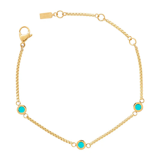 NEW WAVE TURQUOISE 3 CHIPS BRACELET