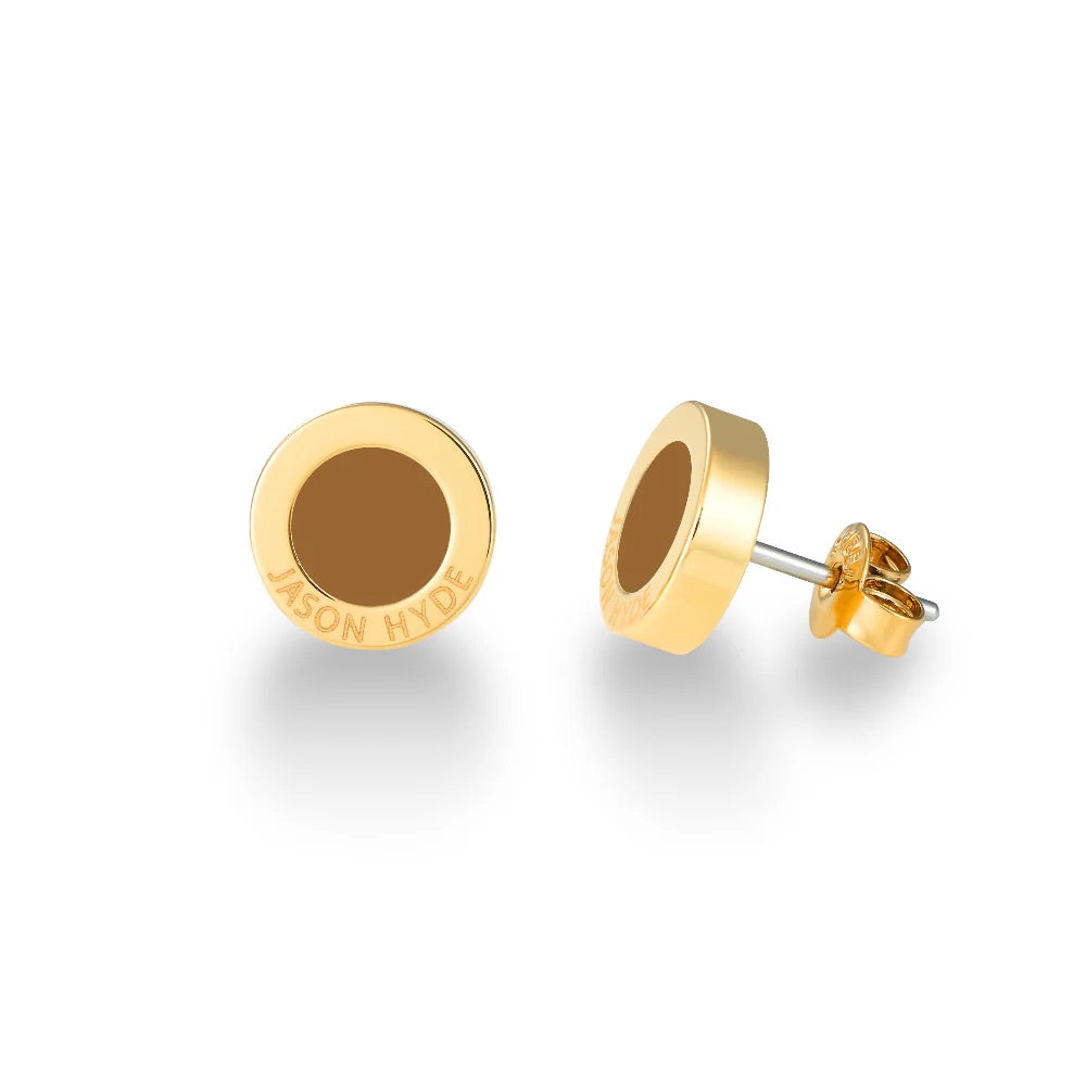 OCEAN NUTSHELL CHIP EARINGS GOLD