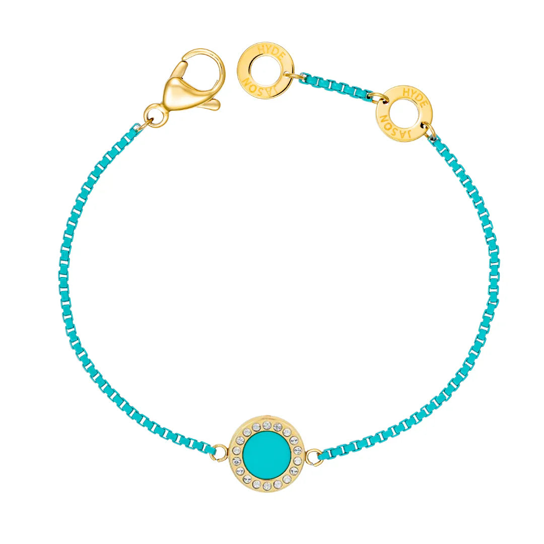 OCEAN TURQUOISE CHAIN TURQUISE CHIP BRACELET