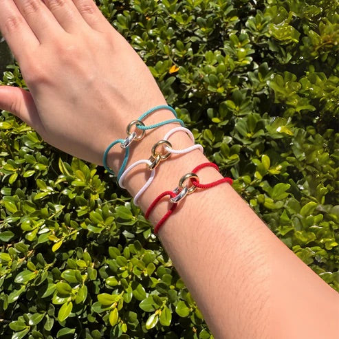 BRACELET SAYNA WHITE CORD