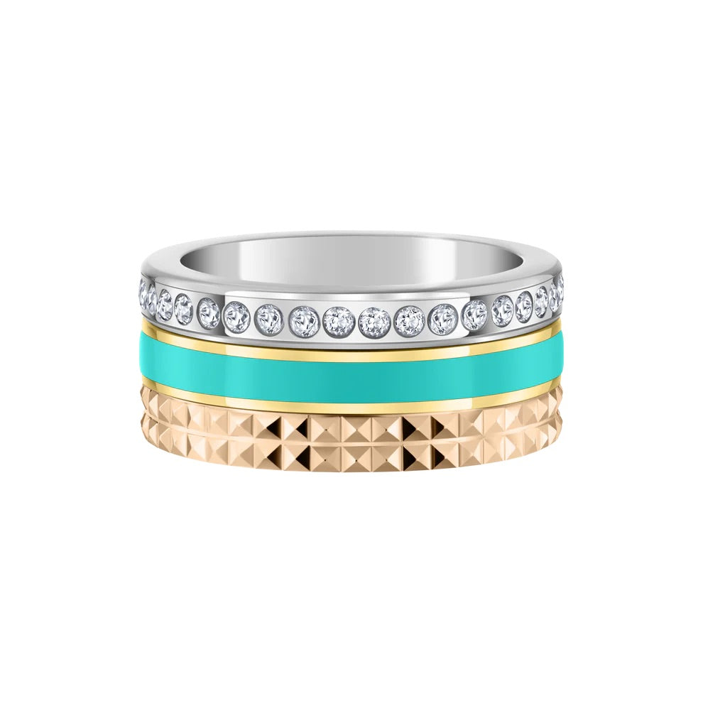 WEWA TUBE TURQUOISE CHIP WITH ZIRCONIA RING