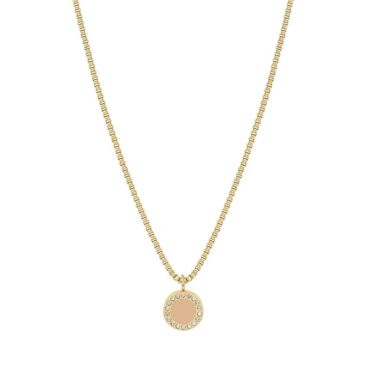 OCEAN BEIGE CHIP WITH ZIRCONIA NECKLACE