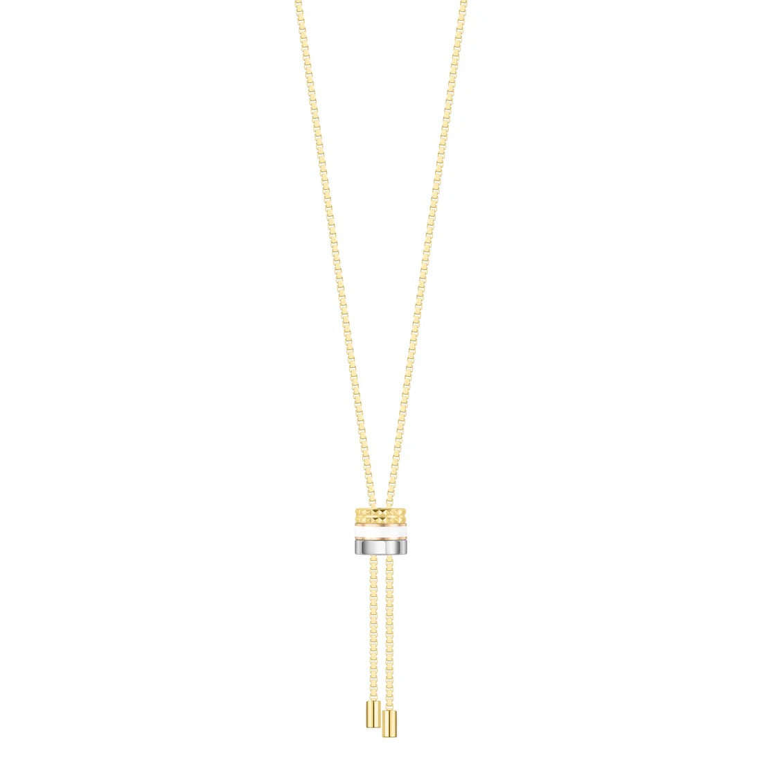 WEWA BOLO TIE TUBE WHITE CHIP NECKLACE