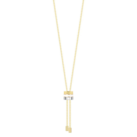 WEWA BOLO TIE TUBE WHITE CHIP NECKLACE