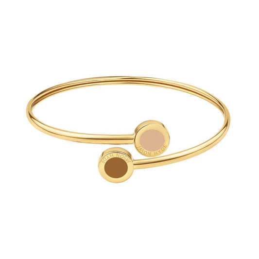 OCEAN BEIGE AND NUTSHELL BANGLE