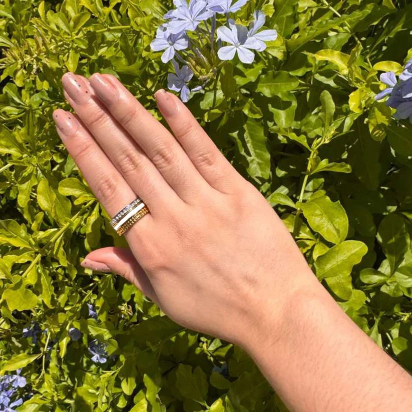 WEWA TUBE WHITE CHIP WITH ZIRCONIA RING