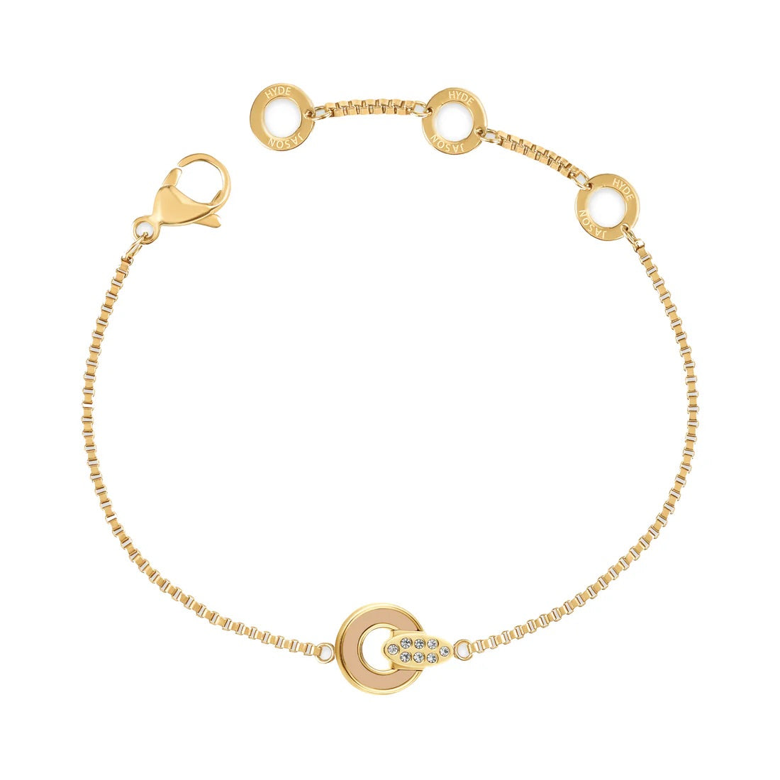 OCEAN BEIGE CHIP WITH ZIRCONIA BRACELET