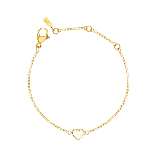 AMARE WHITE CHIP BRACELET SILVER