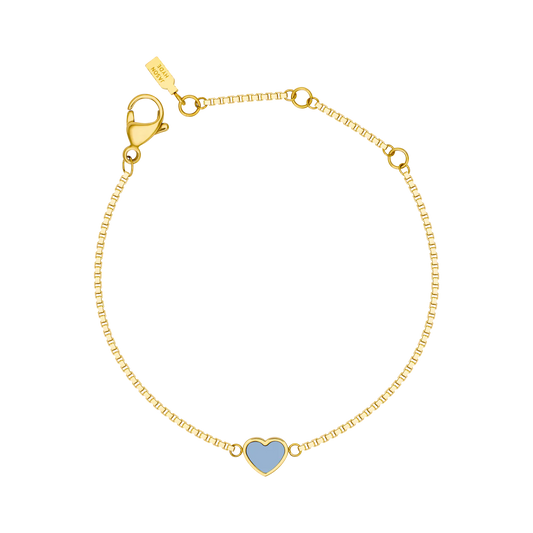 AMARE POWDER BLUE CHIP BRACELET GOLD