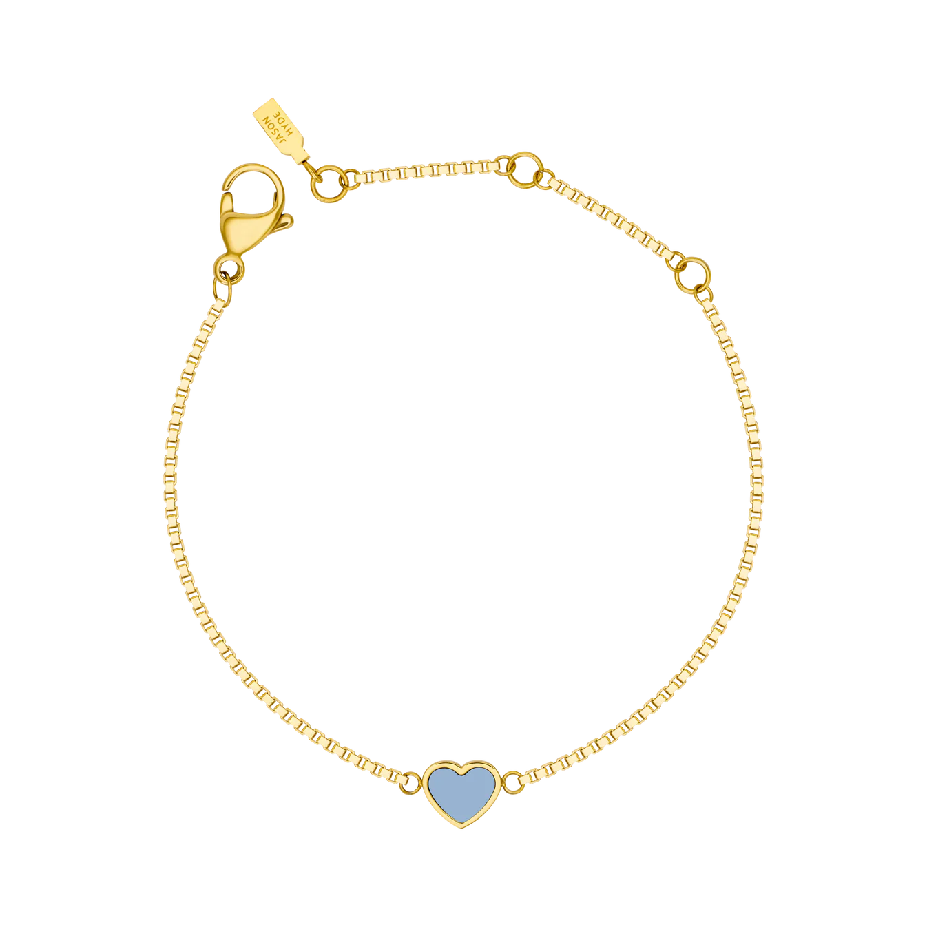 AMARE POWDER BLUE CHIP BRACELET GOLD