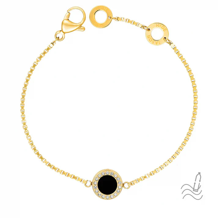 OCEAN BLACK CHIP WITH ZIRCONIA BRACELET