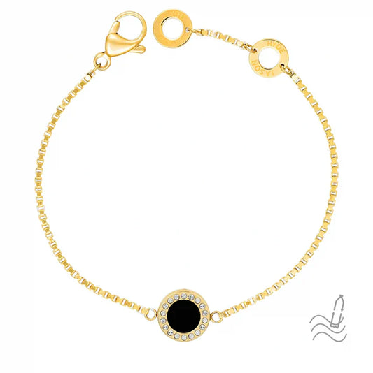 OCEAN BLACK CHIP WITH ZIRCONIA BRACELET
