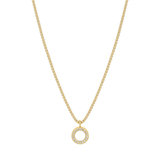 OCEAN WHITE CHIP WITH ZIRCONIA NECKLACE