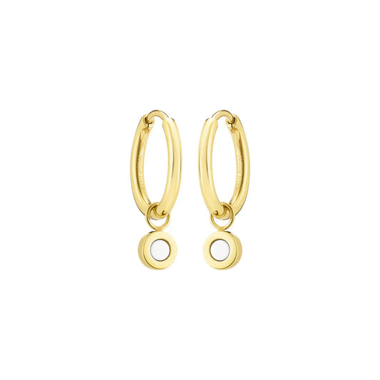 NEW WAVE HOOPS HANGING WHITE CHIP