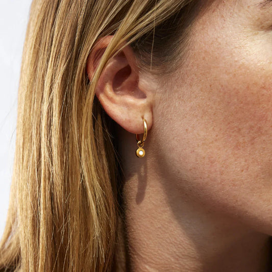 NEW WAVE HOOPS HANGING WHITE CHIP