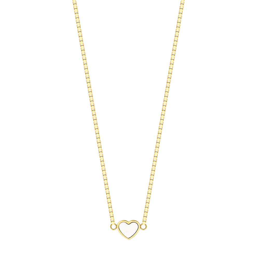 AMARE WHITE CHIP NECKLACE GOLD