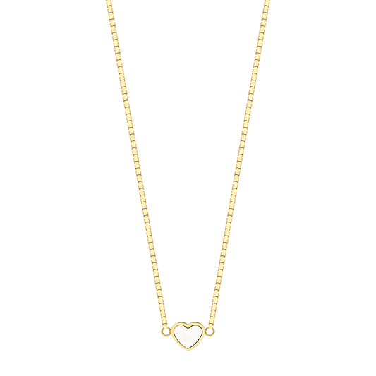 AMARE WHITE CHIP NECKLACE GOLD