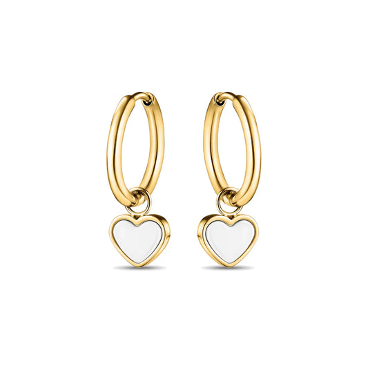 AMARE HOOPS HANGING WHITE CHIP