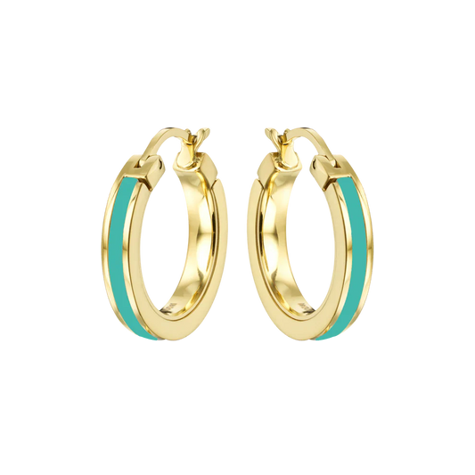 WEWA SINGLE TURQUOISE HOOPS