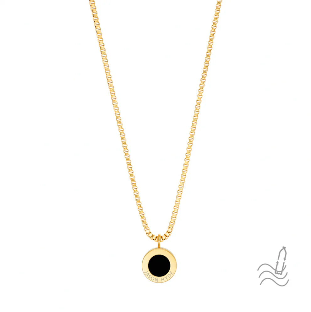 OCEAN BLACK CHIP NECKLACE