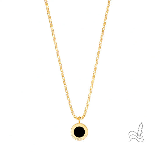 OCEAN BLACK CHIP NECKLACE
