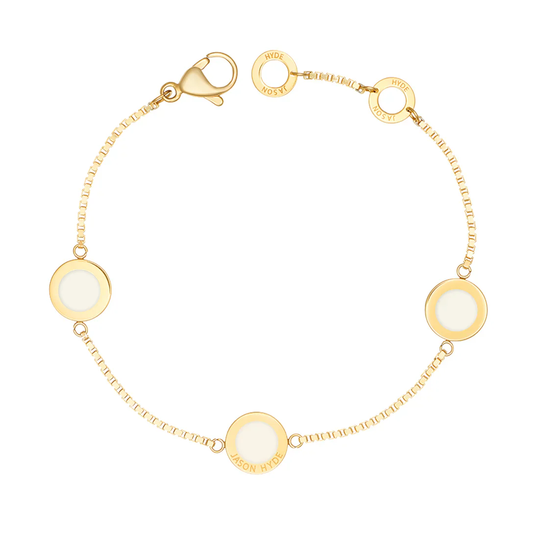 OCEAN CAPPUCCINO  CHIPS TRIO BRACELET GOLD