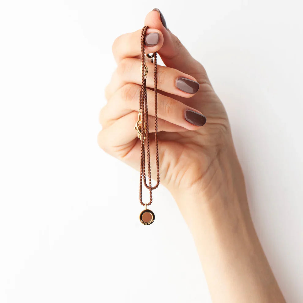 OCEAN NUTSHELL CHAIN NUTSHELL CHIP NECKLACE