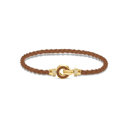 NEREIDA CORD WITH ZIRCONIA NUTSHELL