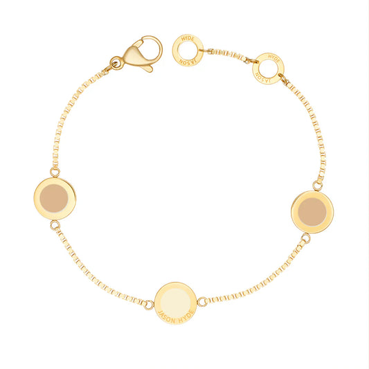 OCEAN CAPPUCCINO AND BEIGE CHIPS TRIO BRACELET