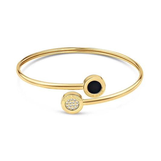 OCEAN BLACK AND PAVE CHIPS BANGLE